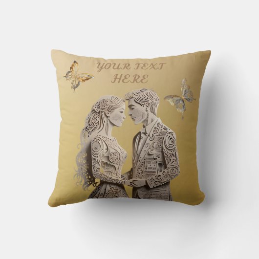 Braut & Groom Hochzeitsgeschenke Kissen (Rückseite)