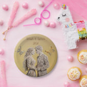 Braut & Groom Hochzeitsgeschenke Pappteller (Party)