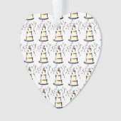 Braut & Groom Hochzeitstorte Ornament (Vorderseite)