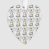 Braut & Groom Hochzeitstorte Ornament (Vorderseite)