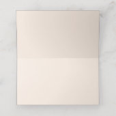 Braut & Groom Moderne rosa Hochzeit Platzkarte (Innenseite Aufgefaltet)