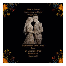 Braut & Groom Royal Classic Poster