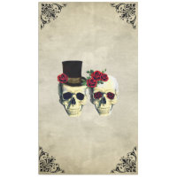 Braut & Groom Skull Goth Rustikale Hochzeit