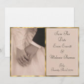 Braut & Grooms Hände Save The Date (Vorne/Hinten)