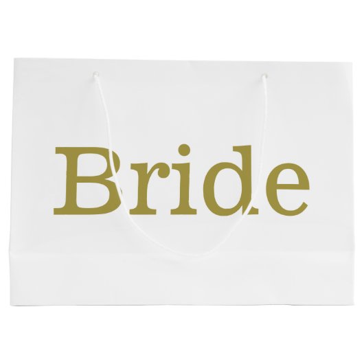 Braut große Geschenktasche Große Geschenktüte (Rückseite)