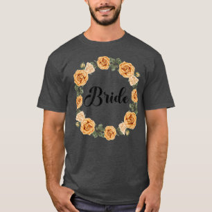 Braut Henne Party Blumenkranz Team Braut T-Shirt