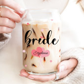 Braut-Herzen Benutzerdefinierter Name Hochzeit Dosenglas