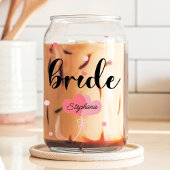Braut-Herzen Benutzerdefinierter Name Hochzeit Dosenglas