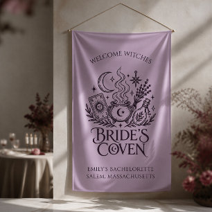 Braut Hexen Junggesellinnenabschied Willkommen Lil Banner