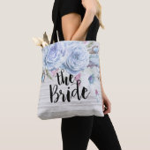 Braut Hochzeit Boho Blume Federn Rustikales Holz Tasche (Von Nahem)