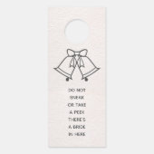 Braut Hochzeit nicht Flüchtige Blick Blush Pink Do Türanhänger (Vorderseite)