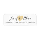 Braut + Hochzeit | Stilvolles Goldenes Liebe Herz (Vorne)