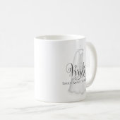 Braut Hochzeit Vintages Kleid Personalisiert Custo Kaffeetasse (VorderseiteRechts)