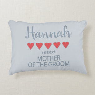 Braut & Hochzeitsgesellschaft 5 Herzen Mutter des  Dekokissen