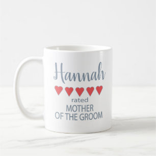 Braut & Hochzeitsgesellschaft 5 Herzen Mutter des Kaffeetasse