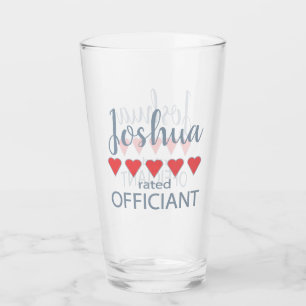 Braut & Hochzeitsgesellschaft 5 Herzen Trauender Glas