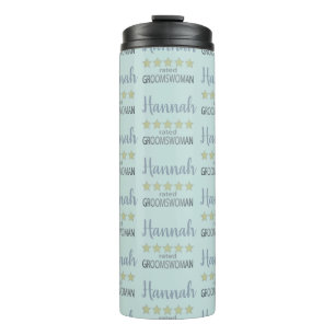 Braut & Hochzeitsgesellschaft 5 Sterne Groomswoman Thermosbecher