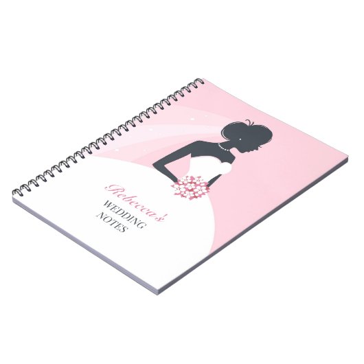 Braut-HochzeitsNotebook Notizblock (Linke Seite)