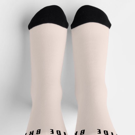 Braut Hochzeitsparty Rosa und schwarze Socken (Oben)