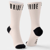 Braut Hochzeitsparty Rosa und schwarze Socken (Gewinkelt)