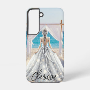 Braut Hochzeitstag Strandhochzeit Elegantes Brautk Samsung Galaxy Hülle
