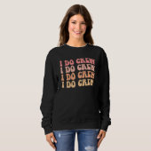 Braut Ich Heirate Crew Retro Junggesellinnenabschi Sweatshirt (Vorne ganz)