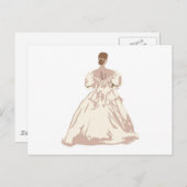 Braut im antiken Stil Postkarte (Vorne/Hinten)