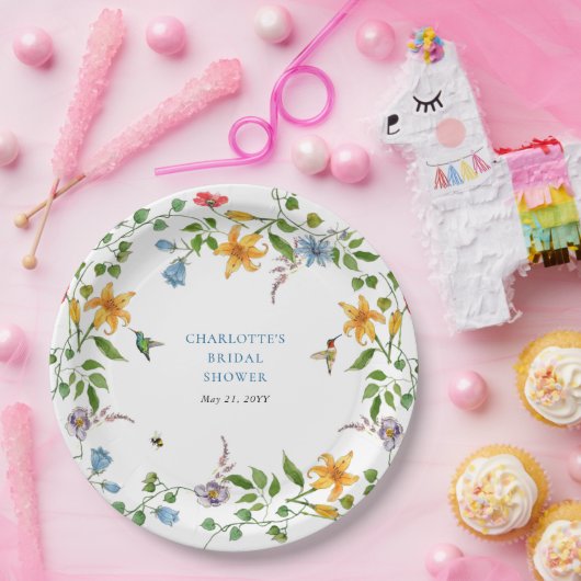 Braut im blutblühenden Brautparty Pappteller (Party)