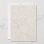 Braut im Gown-Brautparty Einladung (Rückseite)