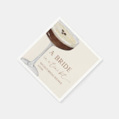 Braut In A Tini Bit Espresso Martini Junggesellinn Serviette (Ecke)
