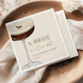 Braut In A Tini Bit Expresso Martini Junggesellinn Serviette