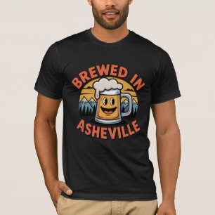 Braut in Asheville Funny Beer Tasse Cartoon Design T-Shirt