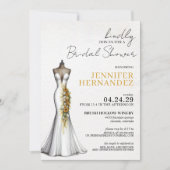 Braut in Bloom Sunflowers Brautparty Einladung (Vorderseite)