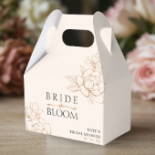 Braut in Bloom Tan Brown Brautparty Geschenkschachtel