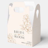 Braut in Bloom Tan Brown Brautparty Geschenkschachtel (Geöffnet)