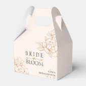 Braut in Bloom Tan Brown Brautparty Geschenkschachtel (Vorderseite)