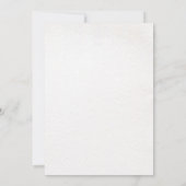 Braut in Bloom Wildblumen Brautparty Einladung (Rückseite)