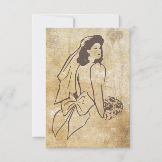 Braut in Brown Grunge (Vorderseite)