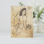 Braut in Brown Grunge (Stehend Vorderseite)