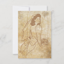 Braut in Brown Grunge