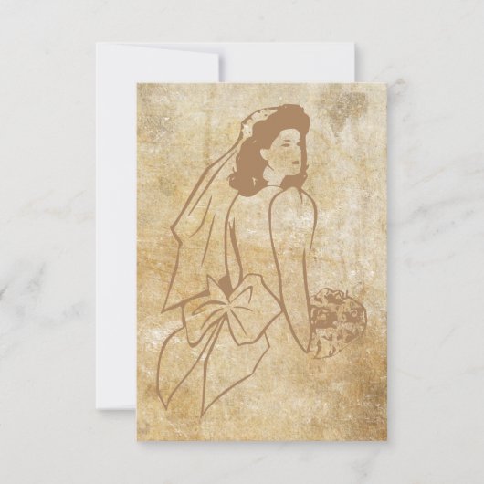 Braut in Brown Grunge (Vorderseite)