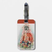 Braut in chinesischer Red Wedding Shanghai Yuefenp Gepäckanhänger (Rückseite vertikal)