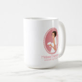 Braut in einem weißen Hochzeitskleid Holding a Bou Kaffeetasse (VorderseiteRechts)