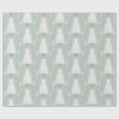 Braut in Hochzeitskleid Geschenkpapier (Flach)