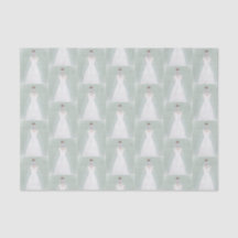 Braut in Hochzeitskleid