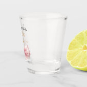 Braut in Rosa-Bogen-Perlen elegante Hen Night Schnapsglas (Rechts)