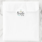 Braut in spe runder aufkleber (Tasche)