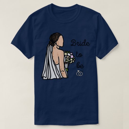 Braut in spe T-Shirt (Design vorne)