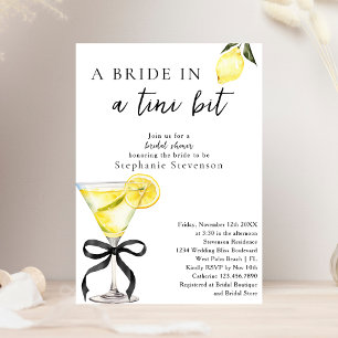 Braut In Tini Bit Lemon Drop Martini Junggesellinn Einladung