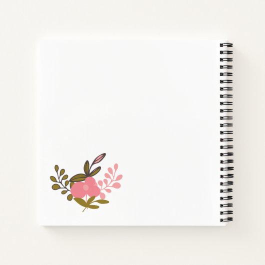 Braut in Wedding Gown Brautparty Gästebuch Notizblock (Rückseite)